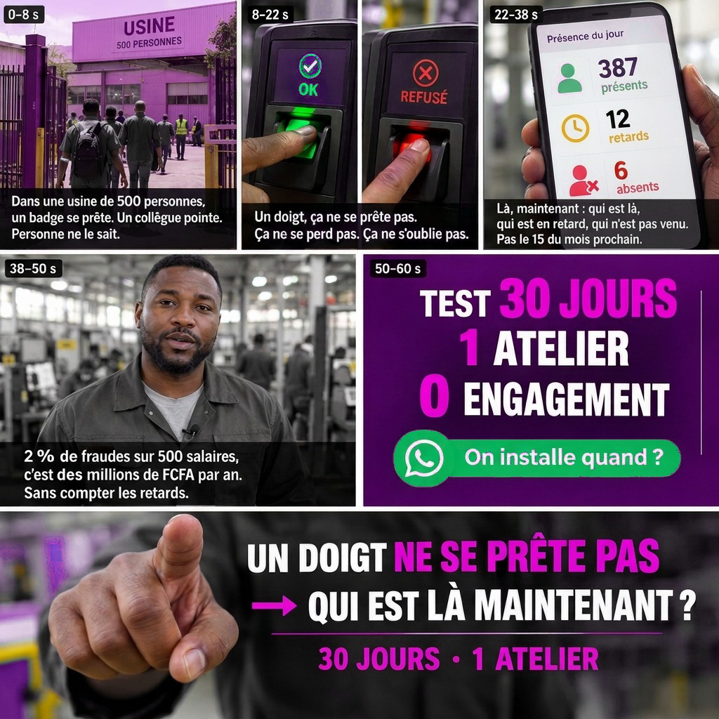Du problème des badges au suivi mobile : le parcours biométrique en images
